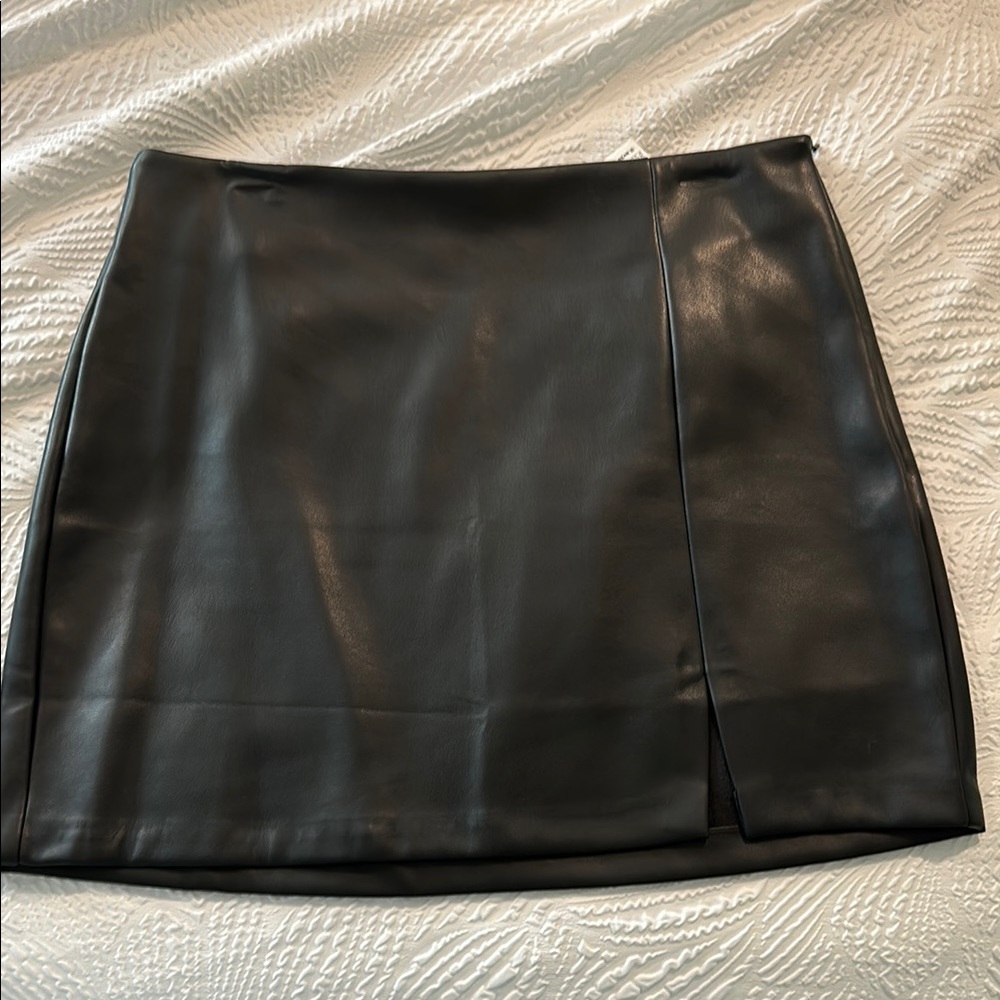 Black Leather Skirt